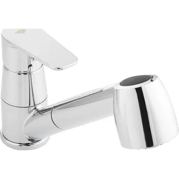 Vodovodní baterie Swiss aqua technologies Dřezová baterie SAT Project s vytahovací sprškou chrom SATBSPRO283