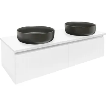 Ložnice Swiss aqua technologies Koupelnová skříňka s krycí deskou SAT Evolution 118x30x44,8 cm bílá mat SATEVO120WMD