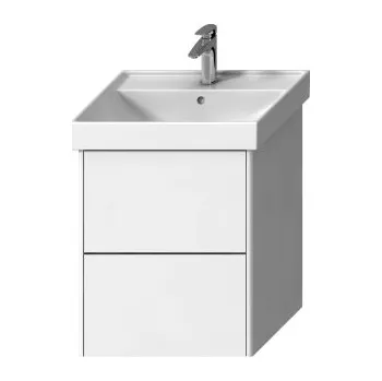 Šatní skříň Laufen FIORA skříňka pod umyvadlo 55,7x45,3x67,4 cm, 2 zásuvky, Push-open, lesklá bílá