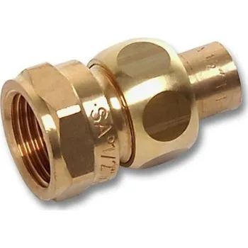 rozdělovač topení Ostatní Šroubení 4340G 12x1/2", kónicky těsnící s koncem na vnitřní pájení a s vnitřním závitem, bronz