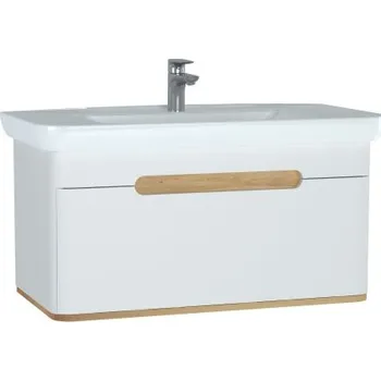 Nábytek Vitra SENTO skříňka s umyvadlem 98x48,5x52 cm, 1 zásuvka, s osvětlením, white mat