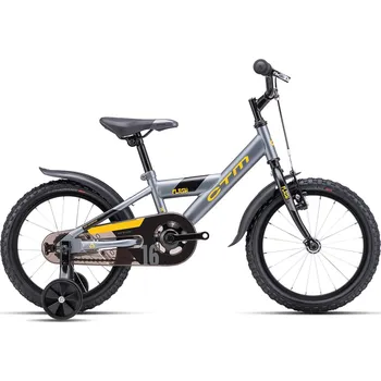 Dětské kolo CTM FLASH 2024, šedá/žlutá