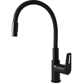 Rav slezák Dřezová baterie RAV SLEZÁK Colorado se silikonovým ramínkem černá CO219.0/10CMAT