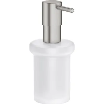 Dávkovač mýdla Grohe ESSENTIALS dávkovač tekutého mýdla 160 ml, bez držáku, sklo, supersteel