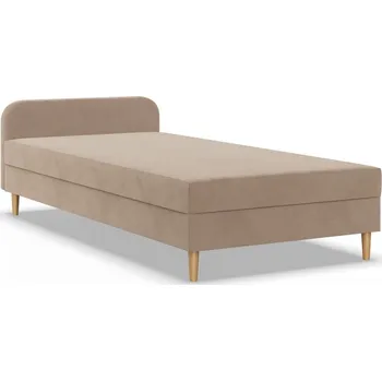 Postel Čalouněná postel CASPE 80x200 s čelem výběr z barev TRINITY 2 světle béžová