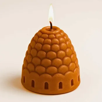 Svíčka Vonná svíčka Šiška | 95 g | Svíčkománie3D | Barva: Hnědá