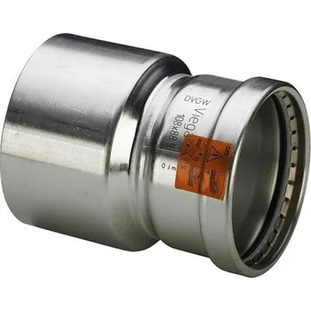 Stavebniny Viega SANPRESS INOX 2315.1XL redukční kus 76,1x54mm, lisovací, voda, nerez ocel