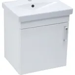 Naturel Koupelnová skříňka s umyvadlem Vario Dekor 50x51x40 cm bílá lesk VARIO250BIBL