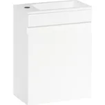 Naturel Koupelnová skříňka s umyvadlem Verona 40x53,2x22 cm bílá lesk VERONA40BL