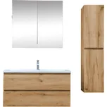 Swiss aqua technologies Koupelnová skříňka s umyvadlem SAT B-Way 99x50x45 cm dub mat KSETBWAY23