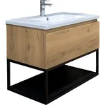 Swiss aqua technologies Koupelnová skříňka s umyvadlem SAT B-Way dub mat BWAY80OAKU