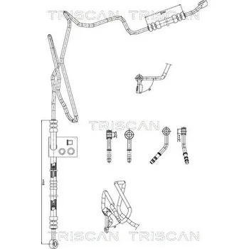 Čep řízení Hydraulická hadice, řízení TRISCAN 8516 29008