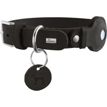 Obojek pro psa HUNTER VIBORG obojek s pouzdrem pro AirTag - černá 45/S Hunter