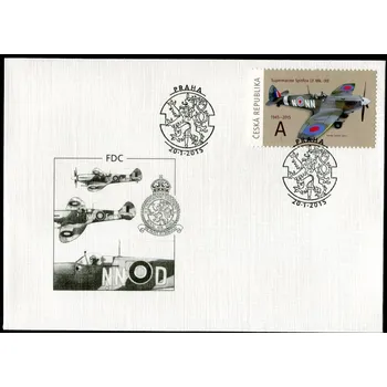 Poštovní známka Česká pošta (2015) Pof. 833 (FDC) - Česká republika - Supermarine Spitfire LF Mk IXE