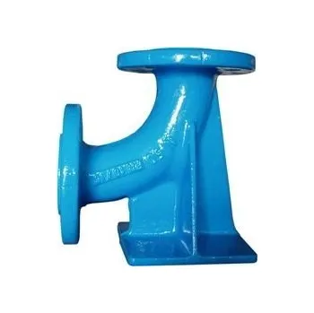 kanalizace Hawle 5049 N koleno 90° DN150 přírubové, s patkou, voda, litina