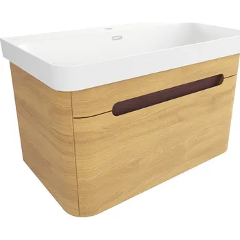 Ložnice Swiss aqua technologies Koupelnová skříňka s umyvadlem SAT Fusion 77,5x43x45 cm dub medový mat SATFUSION80DMMW
