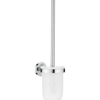 WC štětka Grohe ESSENTIALS WC štětka, nástěnná, sklo, chrom