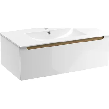 Šatní skříň Naturel Koupelnová skříňka s umyvadlem Stilla 80x30x45 cm bílá STILLAD08005U1