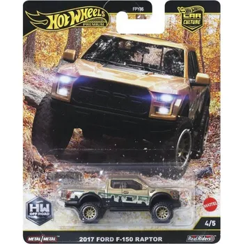 auto na autodráhu Mattel Hot Wheels Prémiové auto Car Culture - 17 FORD F150 RAPTOR, JBK70