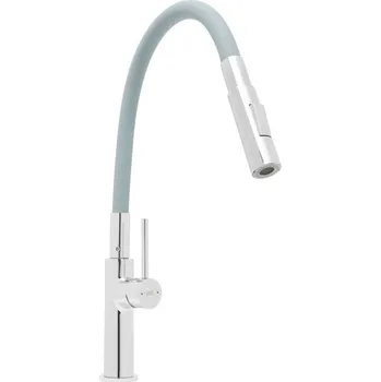 Vodovodní baterie Swiss aqua technologies Dřezová baterie SAT se silikonovým ramínkem šedá/chrom SATBSD290S2F