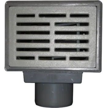 Odvodňovací žlab Hl 71G podlahová vpust DN110, boční odtok, sklepní, šedá