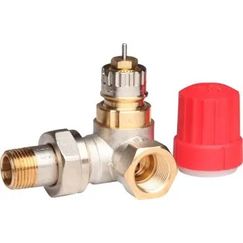 Ventil Danfoss RA-N 10 radiátorový ventil úhlový rohový pravý 3/8"F termostatický, s přednastavením průtoku
