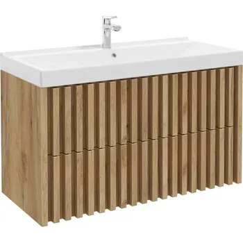 Ložnice Swiss aqua technologies Koupelnová skříňka s umyvadlem SAT Delano 100x56x46 cm dub mat DELANO100ZDUM