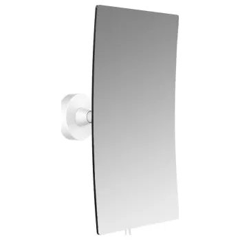 Kosmetické zrcátko Emco CONCEPT WHITE kosmetické zrcátko 132x208 mm, zvětšovací, matná bílá
