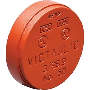 Victaulic Style 60 zátka 139,7mm, drážková, litina, oranžová lakovaná
