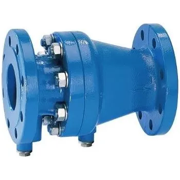 Kanalizační potrubí Resideo BRAUKMANN zpětná klapka DN65, PN16, voda, litina, modrá