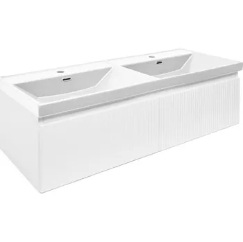 Šatní skříň Swiss aqua technologies Koupelnová skříňka s umyvadlem SAT Evolution 118x30x44,8 cm bílá mat SATEVO120WMU4