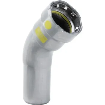 Fitinka Viega MEGAPRESS G 4626.1 oblouk 45°, 1/2", lisovací, plyn, uhlíková ocel