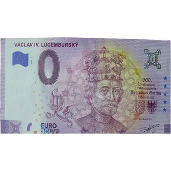 0 EUR bankovka VACLAV IV. LUCEMBURSKY 2021