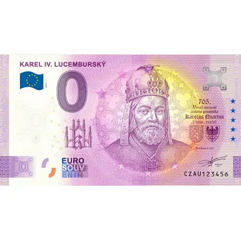 0 EUR bankovka KAREL IV. LUCEMBURSKY 2021