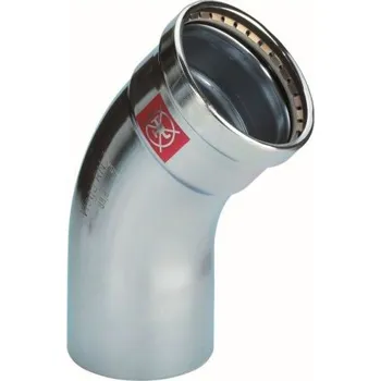 Stavebniny Viega PRESTABO 1126XL oblouk 45°, 88,9mm, lisovací, topení, uhlíková ocel