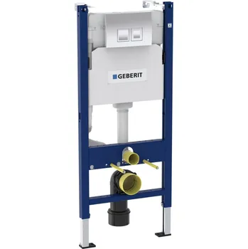 Klozet Geberit Nádržka do lehké stěny k WC Duofix tlačítko chrom lesk 458.141.21.1