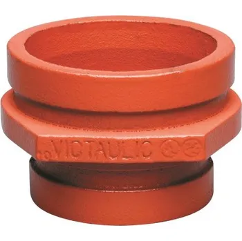 kanalizace Victaulic Style 50 redukce 139,7x88,9mm, koncentrická, drážková, litina, oranžová lakovaná
