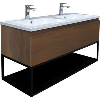 Ložnice Swiss aqua technologies Koupelnová skříňka s umyvadlem SAT B-Way 119x30x45 cm ořech mat BWAY120NUTU