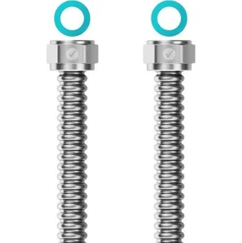 Vodovodní potrubí Merabell READY! trubka s koncovkami G1/2"-G1/2", 0,8m, voda, plyn, nerez ocel