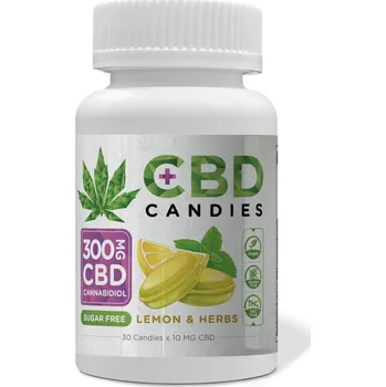 CBD Euphoria Euphoria, CBD Bonbóny - Citrón a bylinky, 300 mg CBD