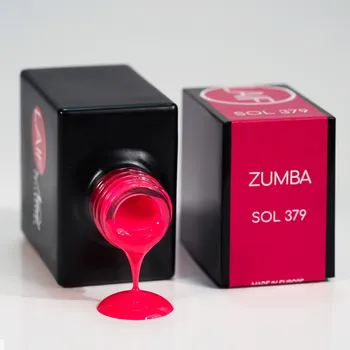Umělé nehty Laif Gel lak červený SOL - 379 Zumba 10ml