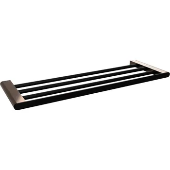 Držák na ručník Bemeta Police na ručníky Galla černá, coffee-gold 108105080