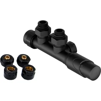 Radiátor Hopa Ventil pro ústřední vytápění Hybrid-Sada černá VENTILSADASPB