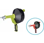 Extol Bubnová kanalizační spirála na čištění potrubí - kanalizační pružina s bubnem- 6 m (oranžová nebo zelená barva - k doptání dle aktuální skladové nabídky)