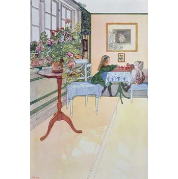 Plakát Plakát, Obraz - A Game of Chess, Larsson, Carl