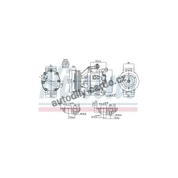 Chladič motoru Kompresor klimatizace NISSENS 890323