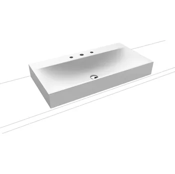 Umyvadlo Kaldewei Umyvadlo na desku Silenio 3043 90x46 cm alpská bílá bez přepadu 904206273001