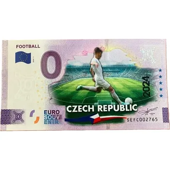 0 EUR bankovka FOOTBALL ČESKÁ REPUBLICA / CZECH REPUBLIC 2024