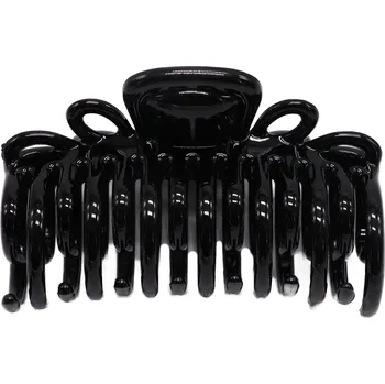 Skřipec na vlasy s dvojitými zuby, černá a hnědá barva Barva: černá