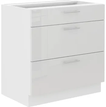 Stolarz-Lempert Kuchyňská skříňka Lara White - dolní 80 D 3S šuplíková QUADRO